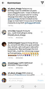 Shaggy himself wishes a happy birthday