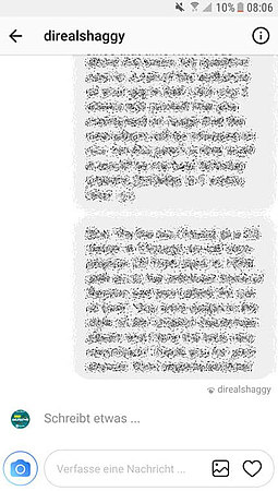 DER Moment, wenn Shaggy eine Nachricht über die Inbox schickt