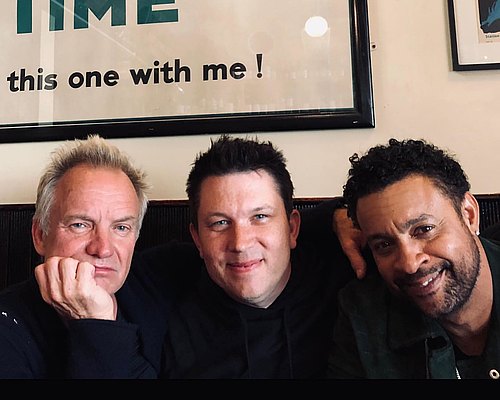 Repost• @mkcherryboom Sting just launched his My Songs European Tour with @thejoesumner while Shaggy just kicked off his...